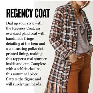 CAbi Multicolor Plaid Regency Coat